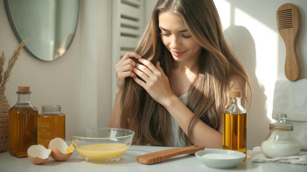 Saç Parlatıcı En iyi Maske Tarifleri