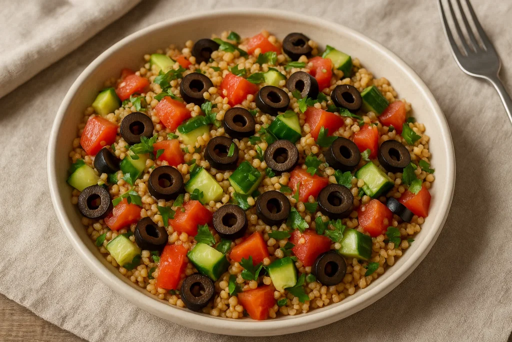 Akşam Yemeğine Pratik Bulgurlu Salata Tarifi