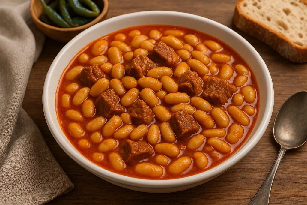 Anne Usulü Etli Kuru Fasulye Tarifi