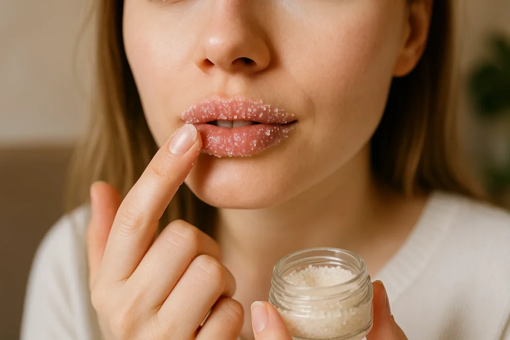 Evde 5 Dakikada Yumuşacık Dudaklar İçin Doğal Karışımlar