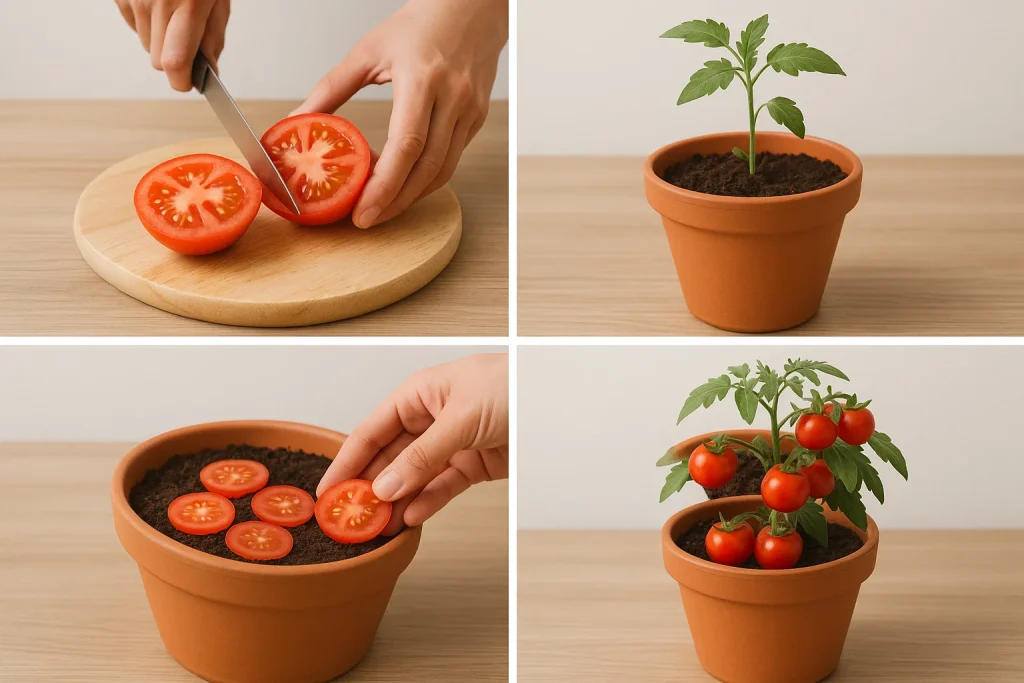 Evde Kolay Saksıda Domates Yetiştirme Tüyoları