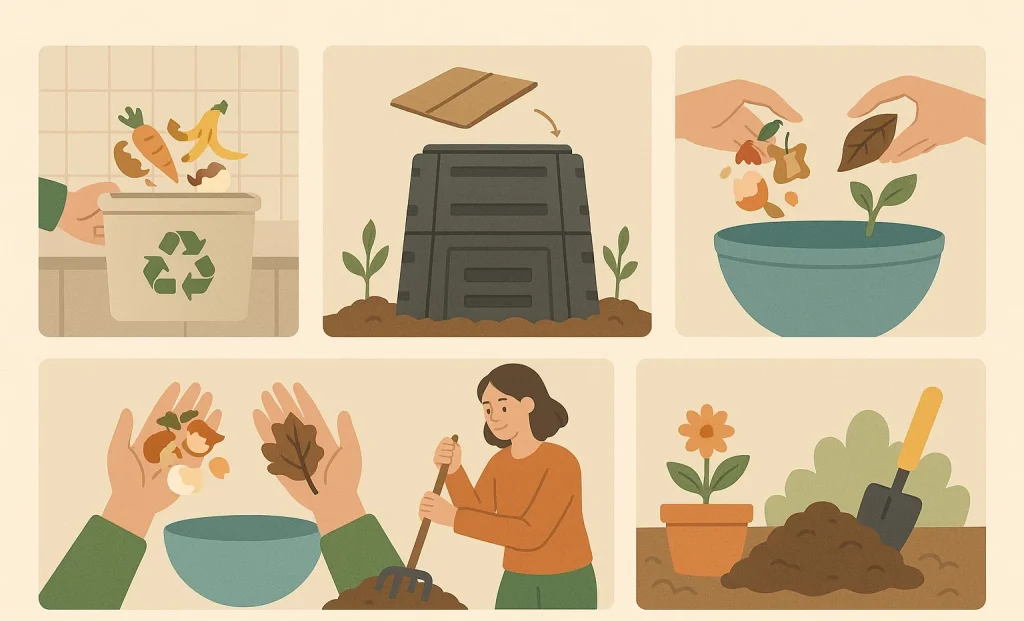 Evde Kompost Yapmanın 5 Kolay Adımı