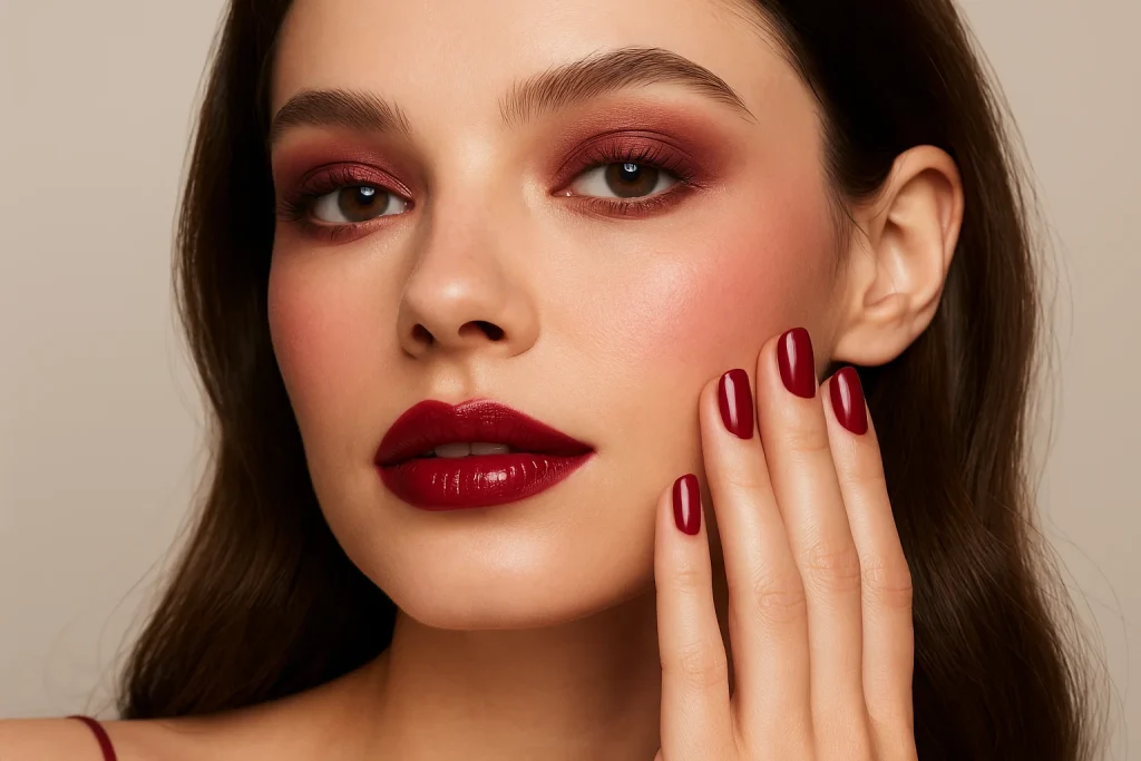 Kiraz Tonlarıyla Makyaj ve Tırnak Önerileri