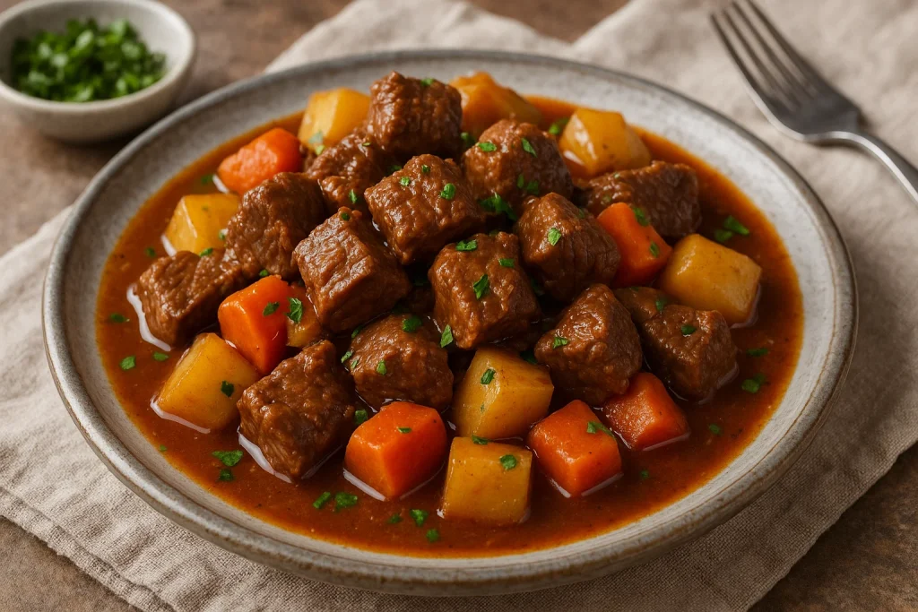 Lokum Gibi Pişen Orijinal Tas Kebabı Tarifi