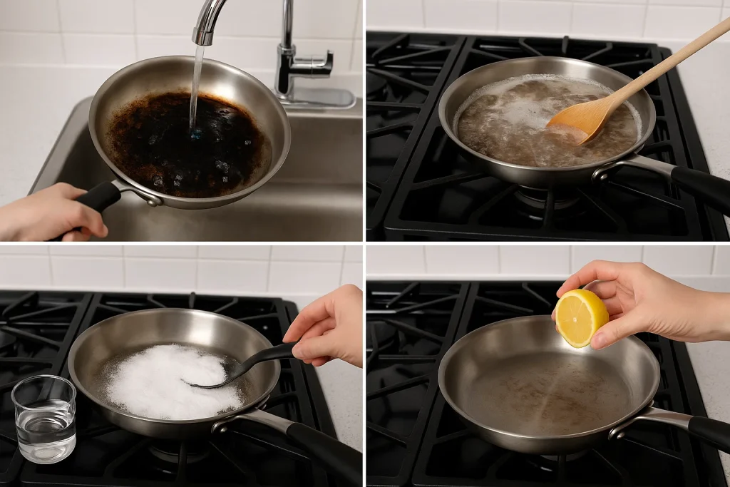 Yanmış Tava Nasıl Temizlenir?