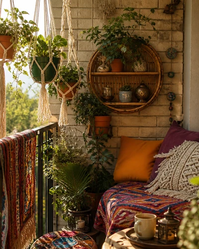 Küçük balkon dekorasyon fikri 4 — şehir balkonu dekorasyonu